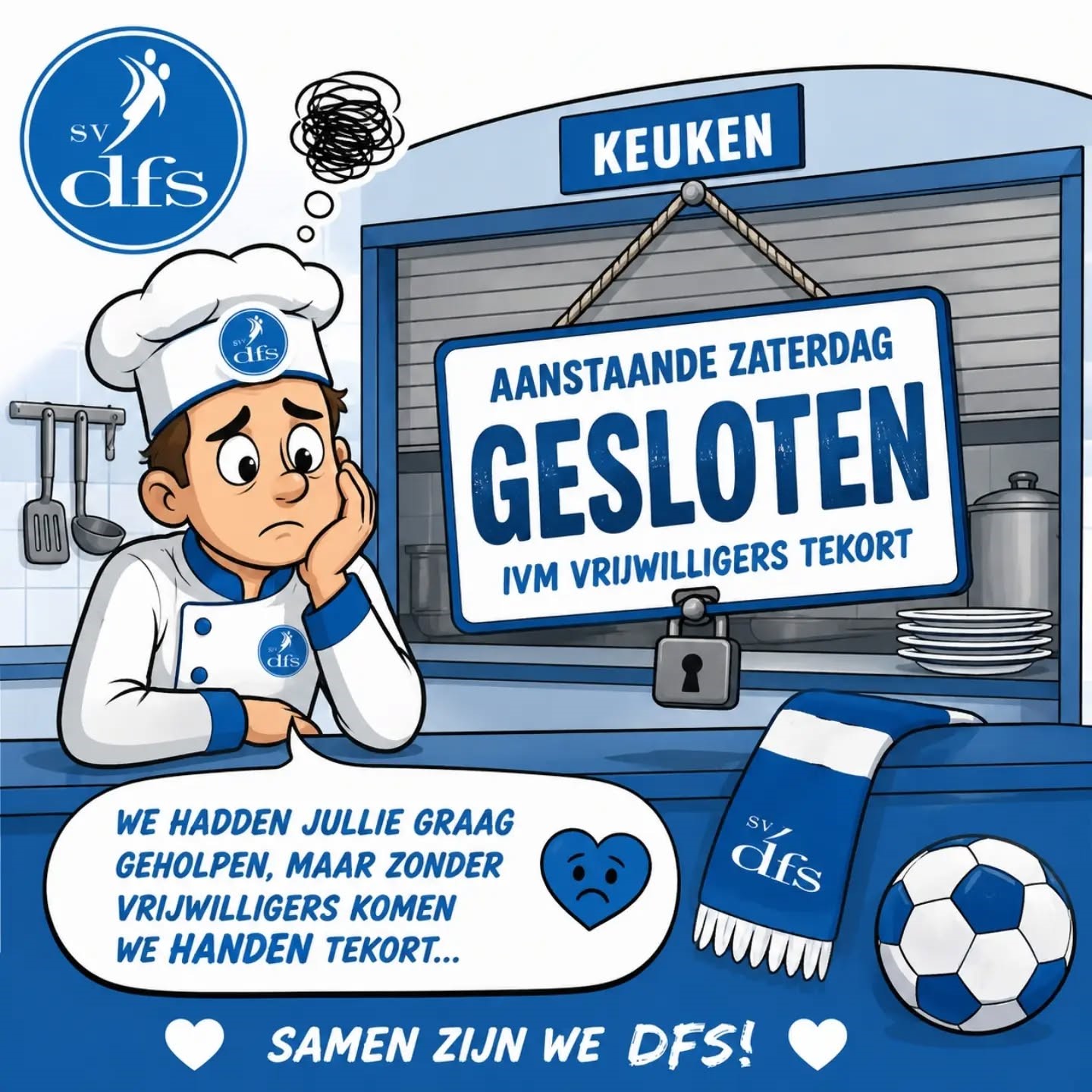 Keuken gesloten