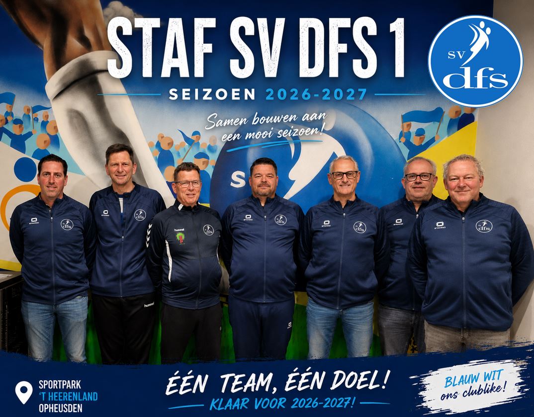 Technische staf sv DFS 1 komend seizoen rond